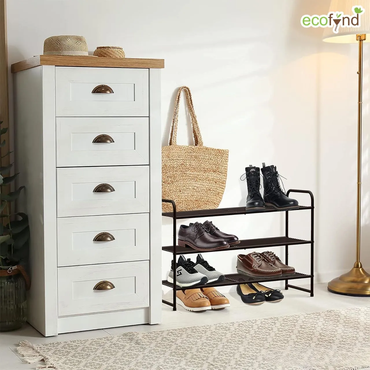 3-Layer Metal Shoe Rack