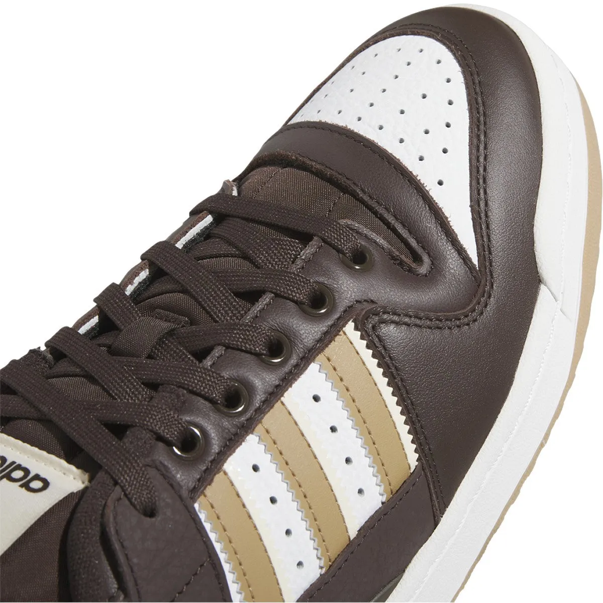 Adidas Forum 84 Low ADV Skateboard Shoe - Dark Brown/Ecru Tint/Cloud White
