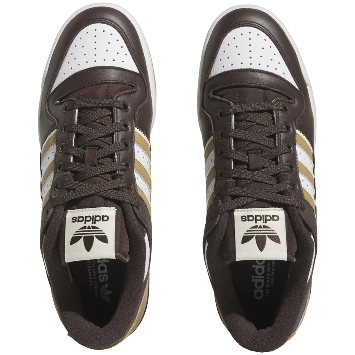 Adidas Forum 84 Low ADV Skateboard Shoe - Dark Brown/Ecru Tint/Cloud White