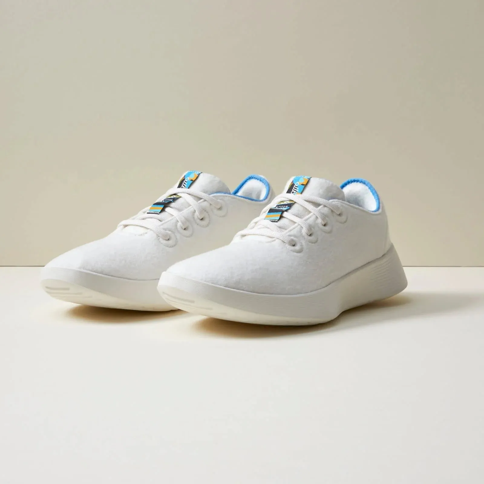 Allbirds Wool Runners Go - Natural White/NZ Blue (Natural White Sole)
