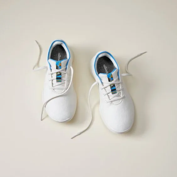 Allbirds Wool Runners Go - Natural White/NZ Blue (Natural White Sole)