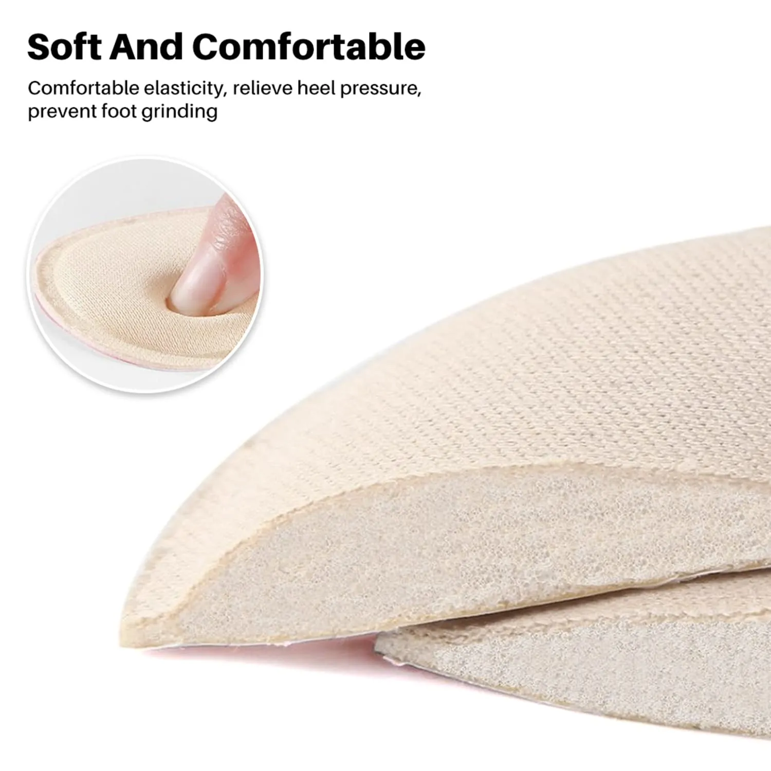 ALLY-MAGIC Heel Cushion Inserts 4 Pairs Heel Grips Shoe Pads Self-Adhesive Heel Cushion Anti-Slip Foot Shoe Insoles Stickers for Women and Men Y4-YBHGT