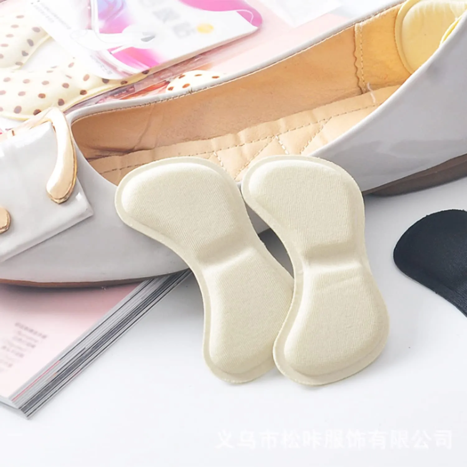 ALLY-MAGIC Heel Cushion Inserts 4 Pairs Heel Grips Shoe Pads Self-Adhesive Heel Cushion Anti-Slip Foot Shoe Insoles Stickers for Women and Men Y4-YBHGT