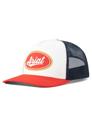 Ariat A3000877121 Oval Patch Cap White And Navy