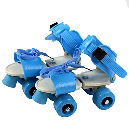 Authfort Kid's Children's Adjustable Speed Quad Roller Skates Shoes