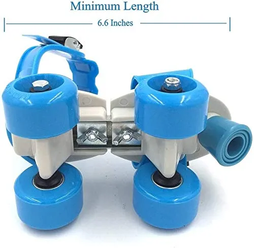 Authfort Kid's Children's Adjustable Speed Quad Roller Skates Shoes