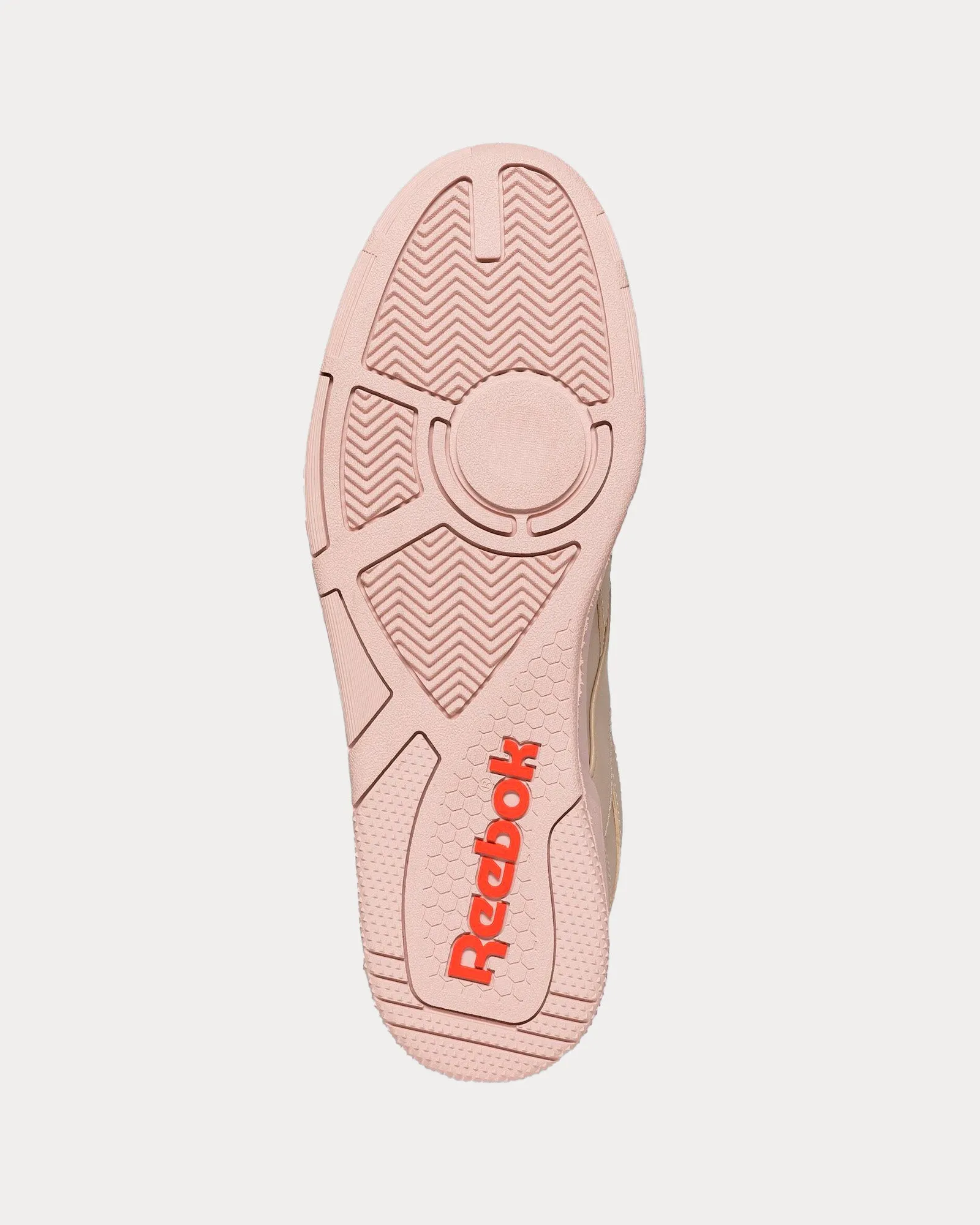 BB4000 II Faux-Leather Beige / Orange Low Top Sneakers