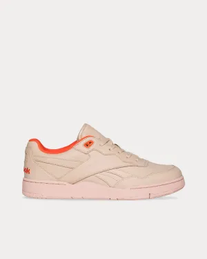 BB4000 II Faux-Leather Beige / Orange Low Top Sneakers