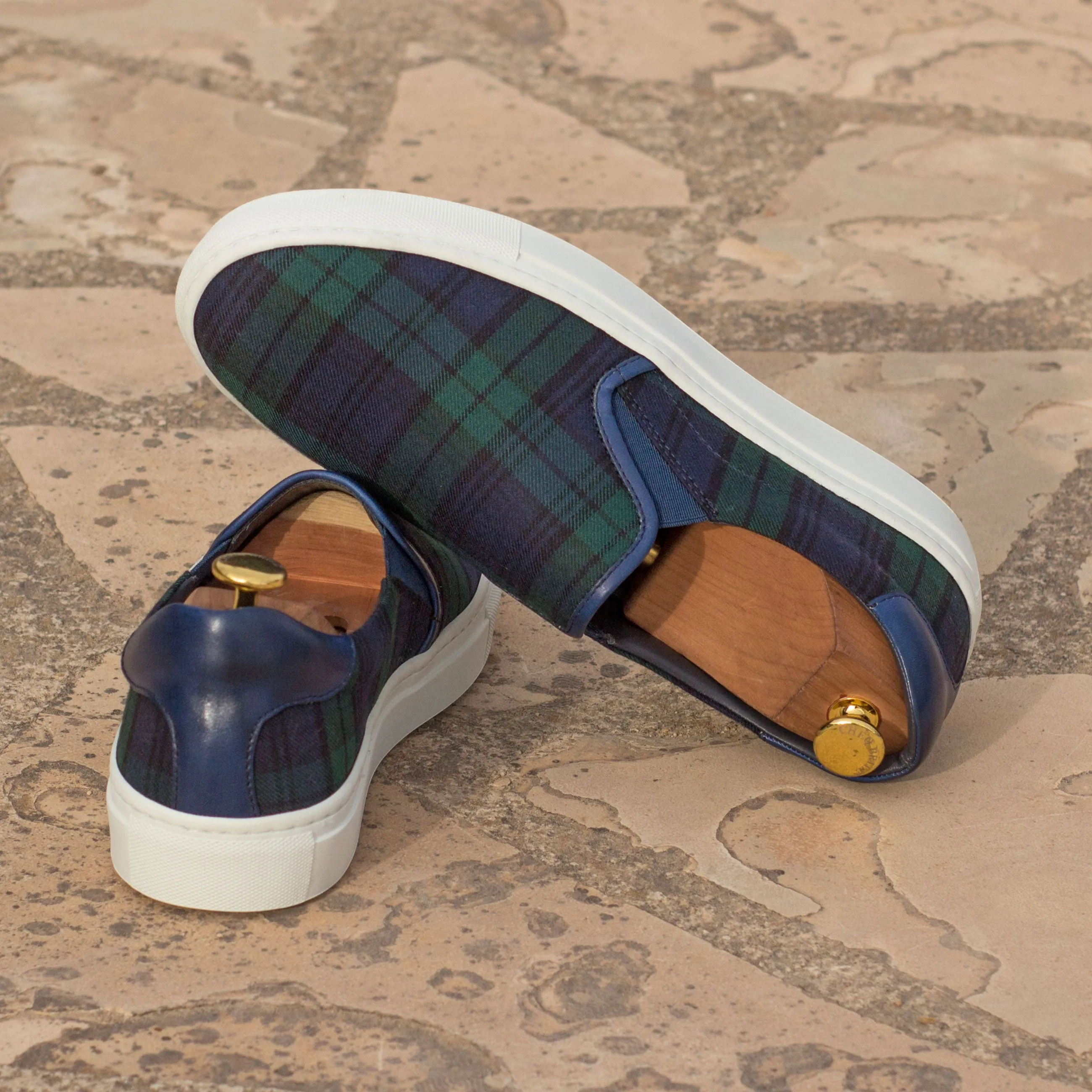 Blackwatch Tartan Slip-On Sneakers