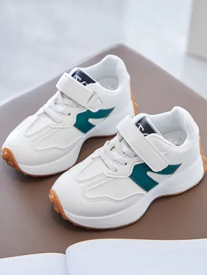 Boys Minimalist Hook-and-loop Fastener Strap Sneakers