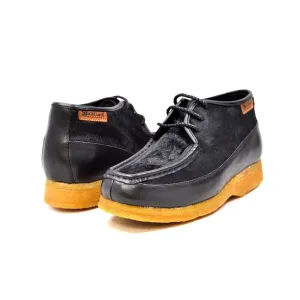 British Walkers Knicks Men's Black Leather and Pony Skin