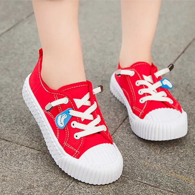 Candy Color Sneakers Boys Girls Breathable Travel Flat Canvas