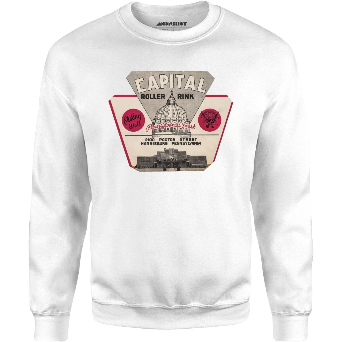 Capital Roller Rink - Harrisburg, PA - Vintage Roller Rink - Unisex Sweatshirt