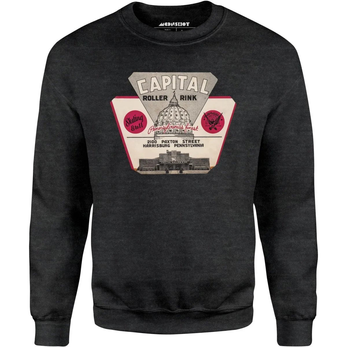 Capital Roller Rink - Harrisburg, PA - Vintage Roller Rink - Unisex Sweatshirt