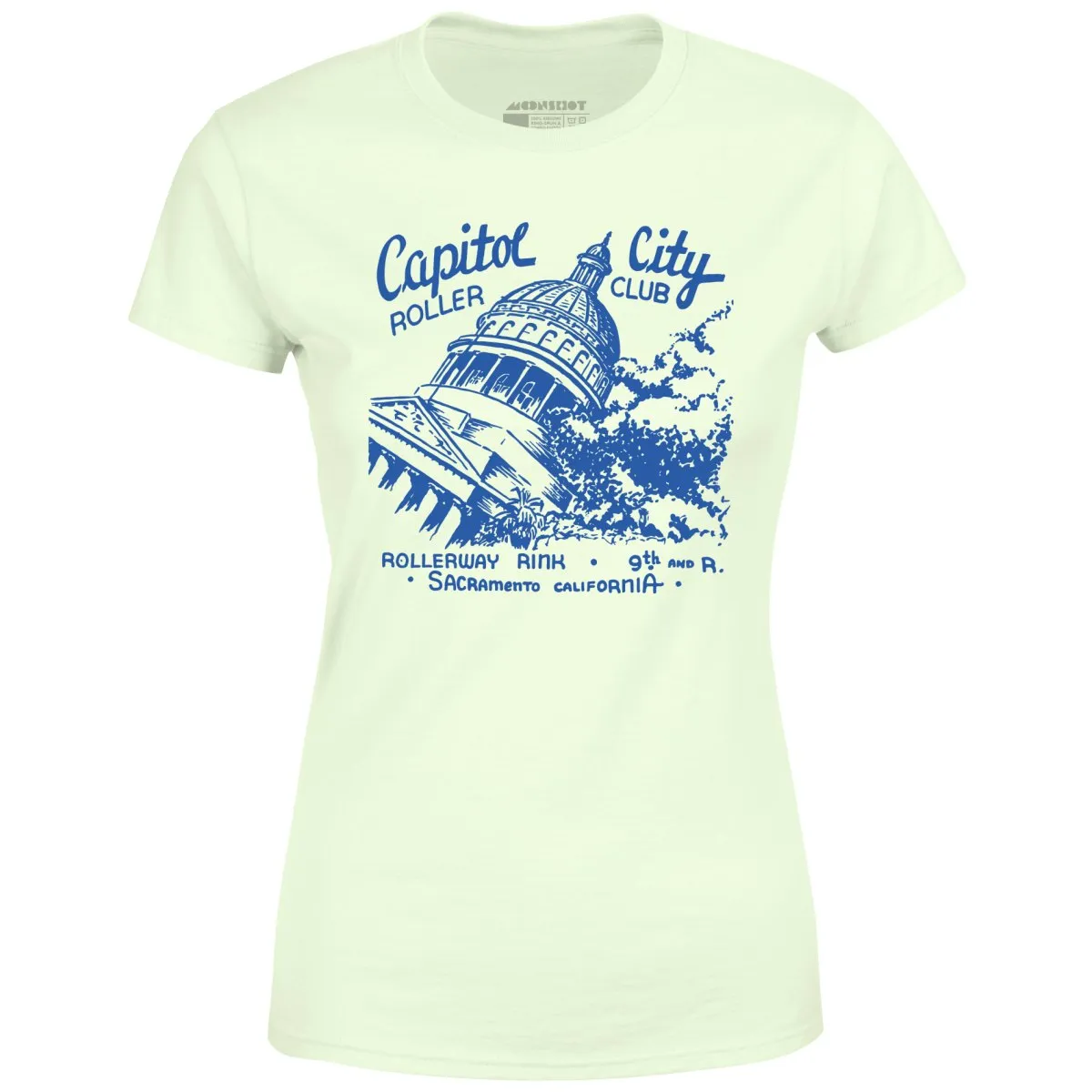Capitol City Roller Club - Sacramento, CA - Vintage Roller Rink - Women's T-Shirt