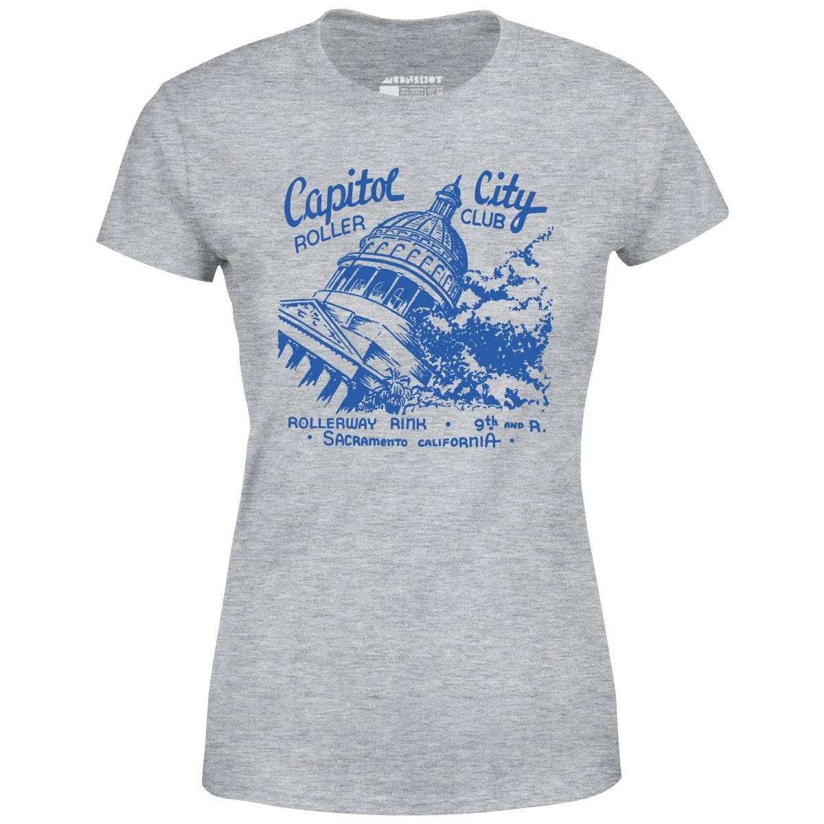 Capitol City Roller Club - Sacramento, CA - Vintage Roller Rink - Women's T-Shirt