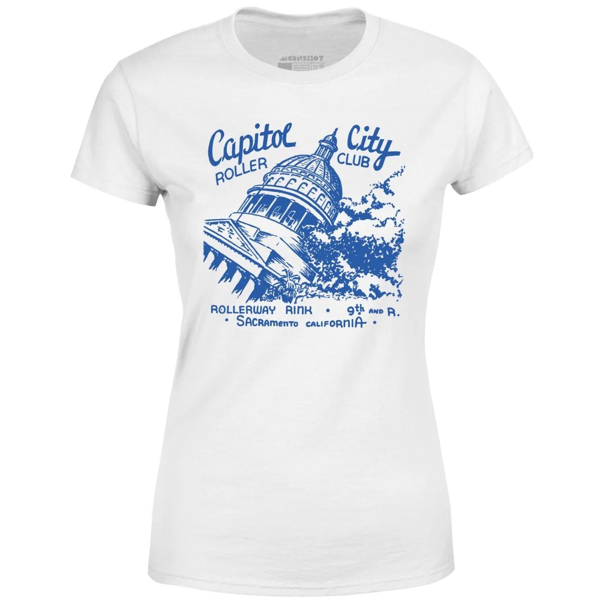 Capitol City Roller Club - Sacramento, CA - Vintage Roller Rink - Women's T-Shirt