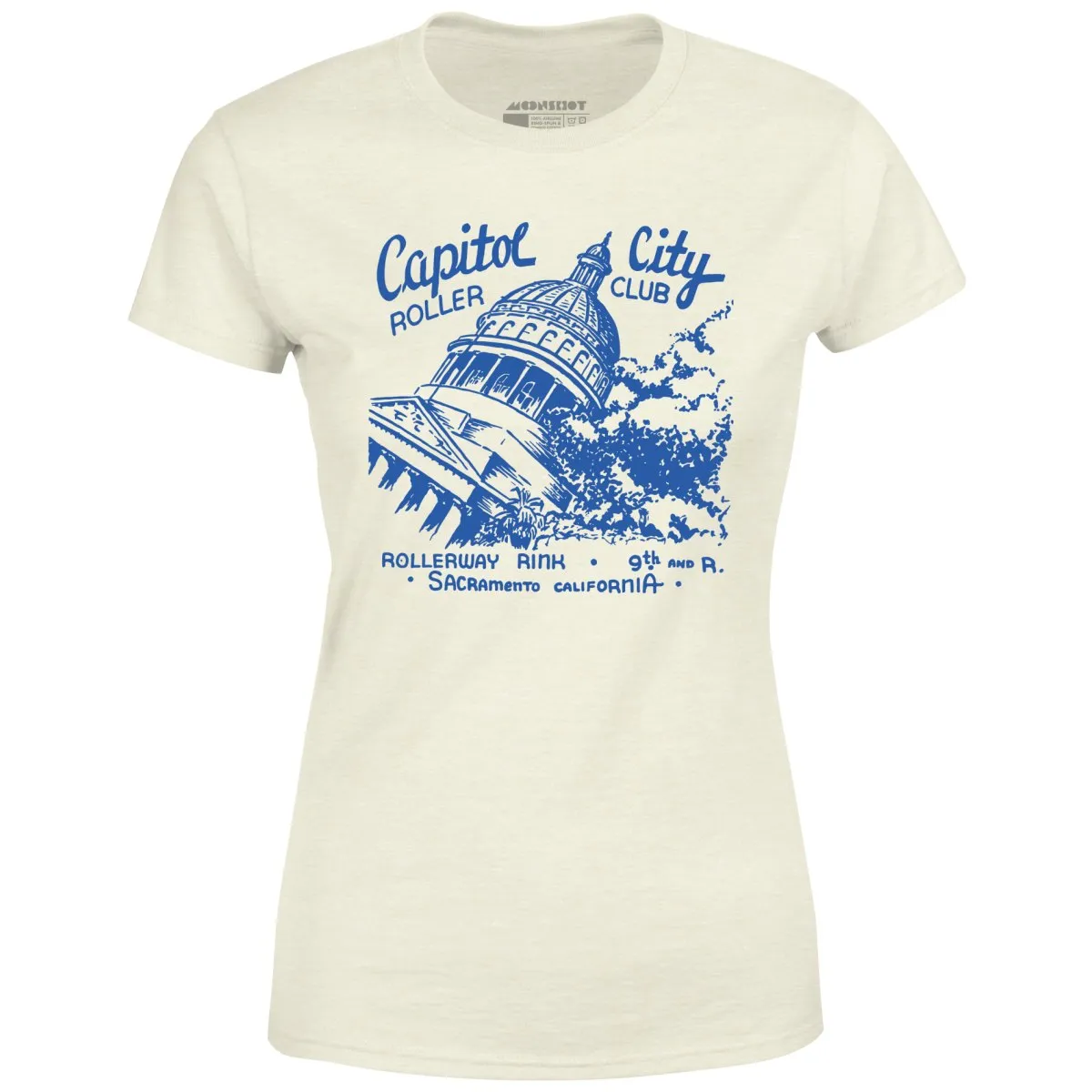 Capitol City Roller Club - Sacramento, CA - Vintage Roller Rink - Women's T-Shirt