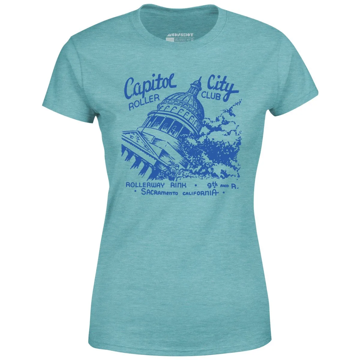 Capitol City Roller Club - Sacramento, CA - Vintage Roller Rink - Women's T-Shirt