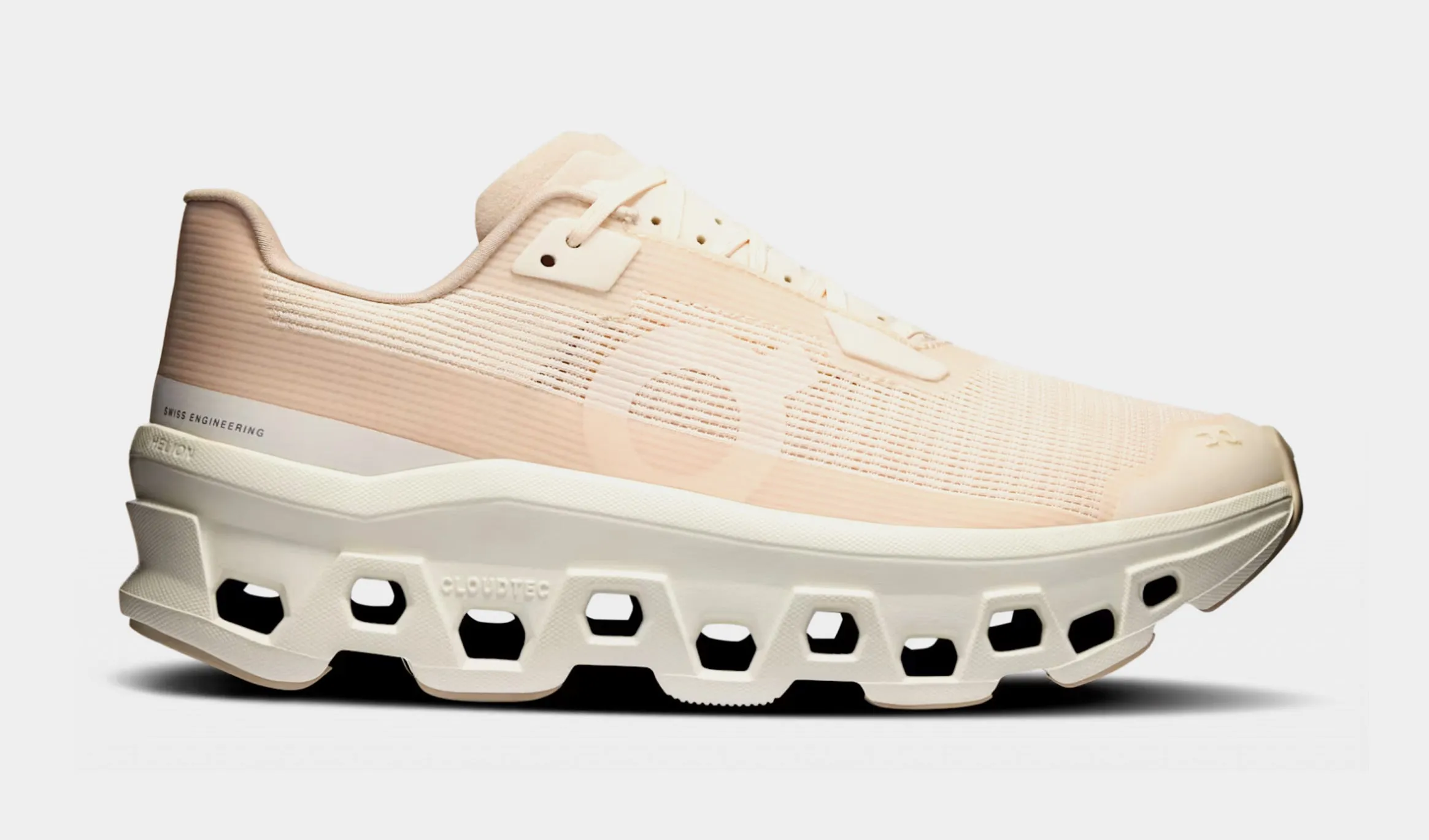 Cloudmonster Void Womens Running Shoes (Beige/White)