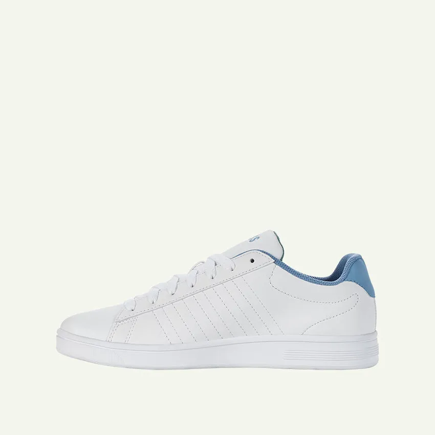 Court Shield Men's Shoes - White/Ashleigh Blue/Beryl Green