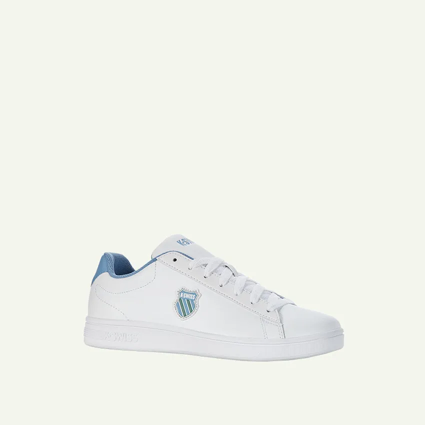 Court Shield Men's Shoes - White/Ashleigh Blue/Beryl Green