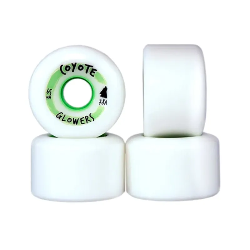 Coyote 65mm 78a Glowers "Glow in the Dark" Skateboard Wheels 4pk