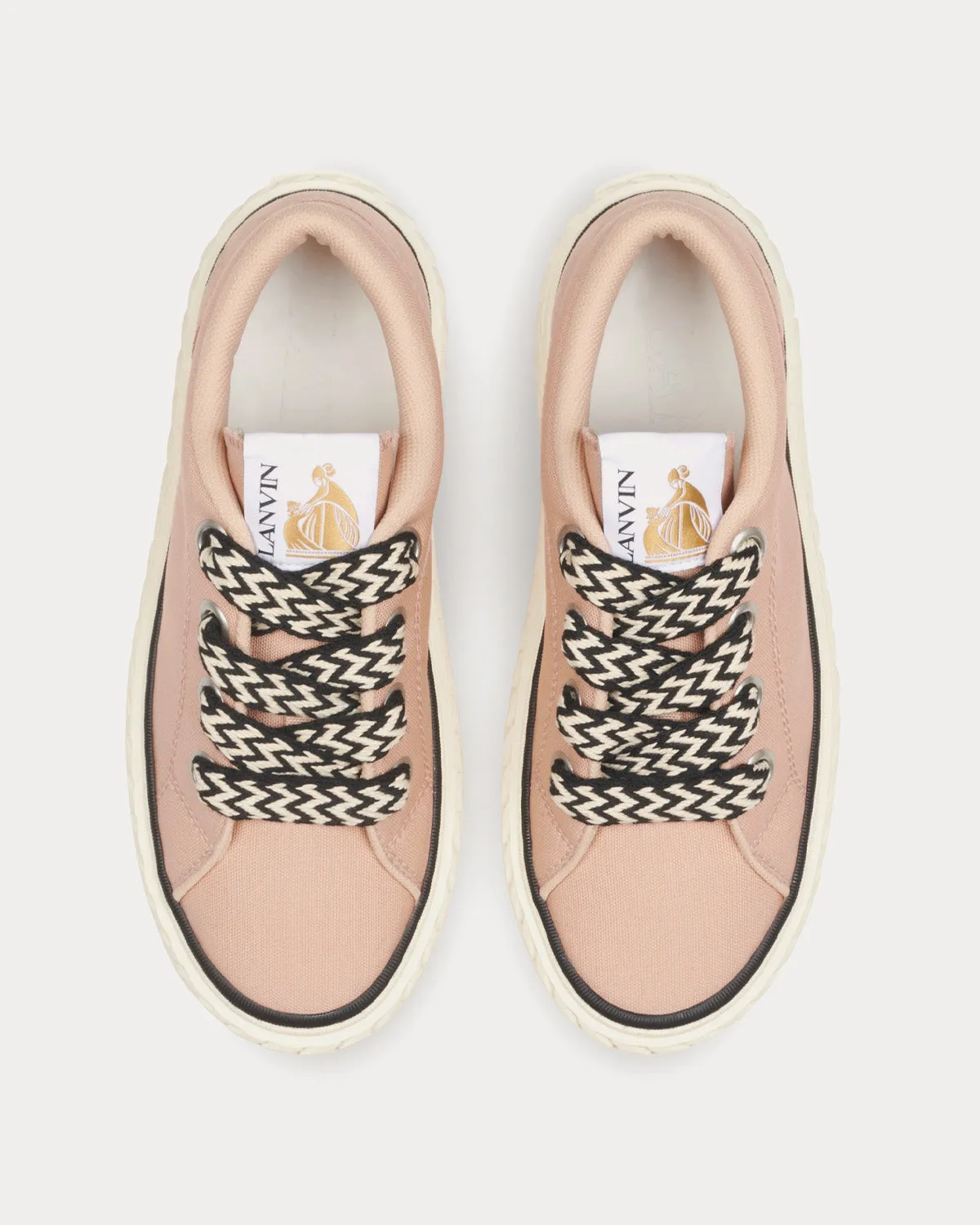 Curbies Cotton Canvas Pink Low Top Sneakers