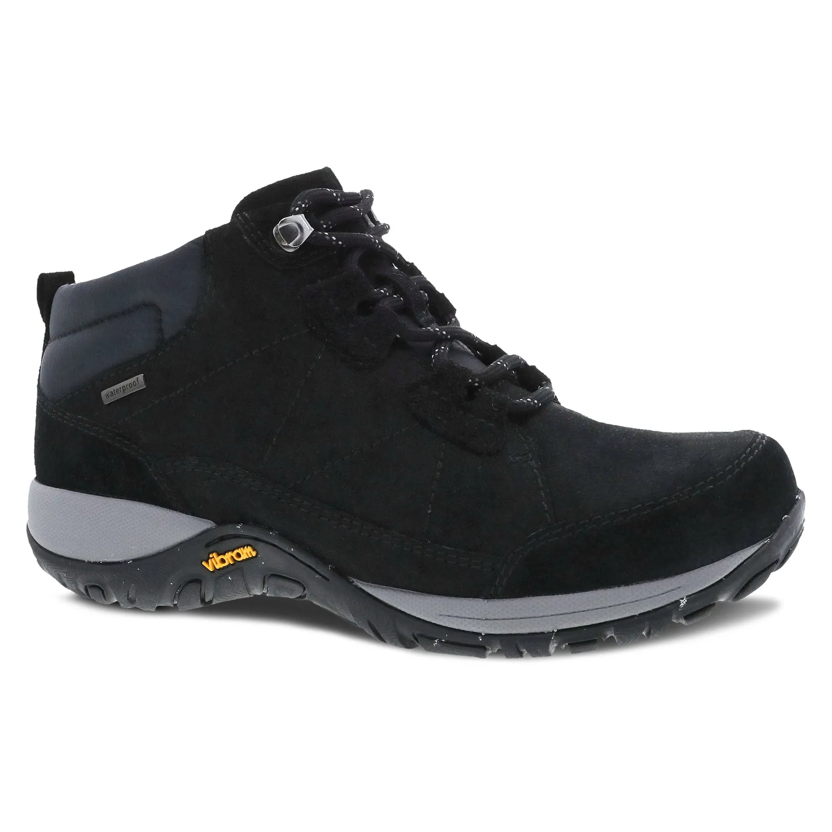 Dansko Pearla Waterproof Bootie Burnished Nubuck Black