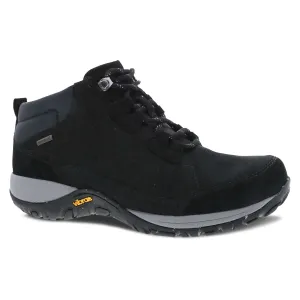 Dansko Pearla Waterproof Bootie Burnished Nubuck Black
