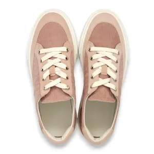 Deep 37 Rose Opaline Sneakers in Velours Cotele