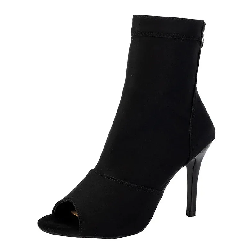 Elegant  Lady Sexy stilettos High Boots Heels Women Latin dance heels shoes Female For Latin Women's Sandals Ballroom