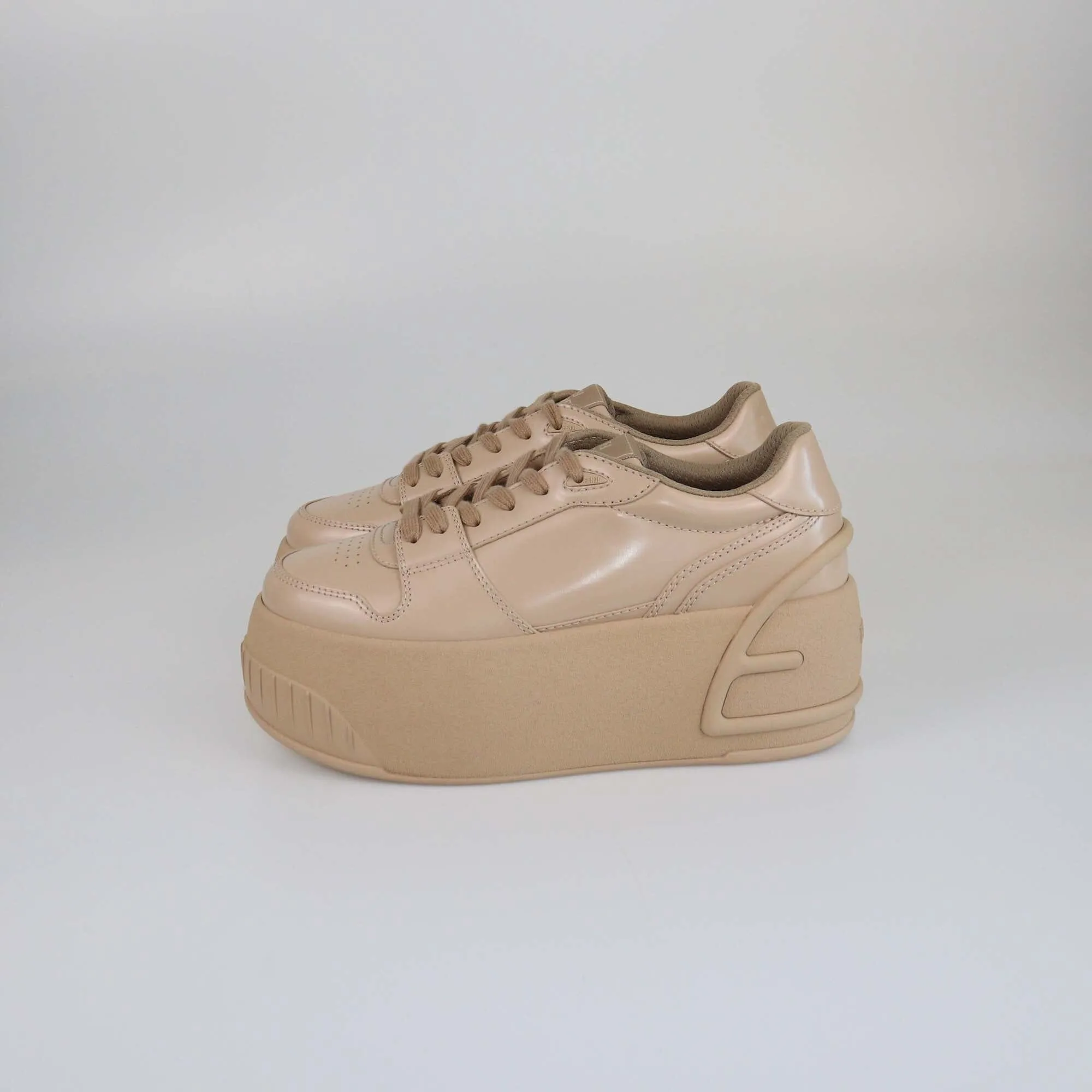 Fendi Beige Platform Sneakers