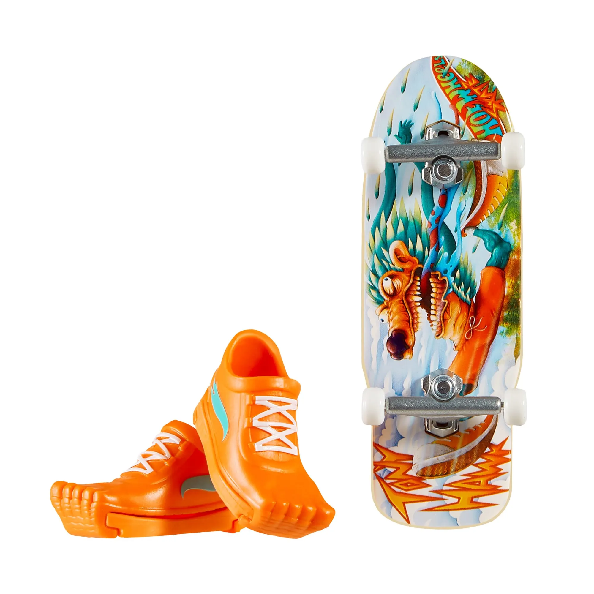 Hot Wheels Skate Veículo de Brinquedo Skateboard SPIKED FURY™ com Tênis