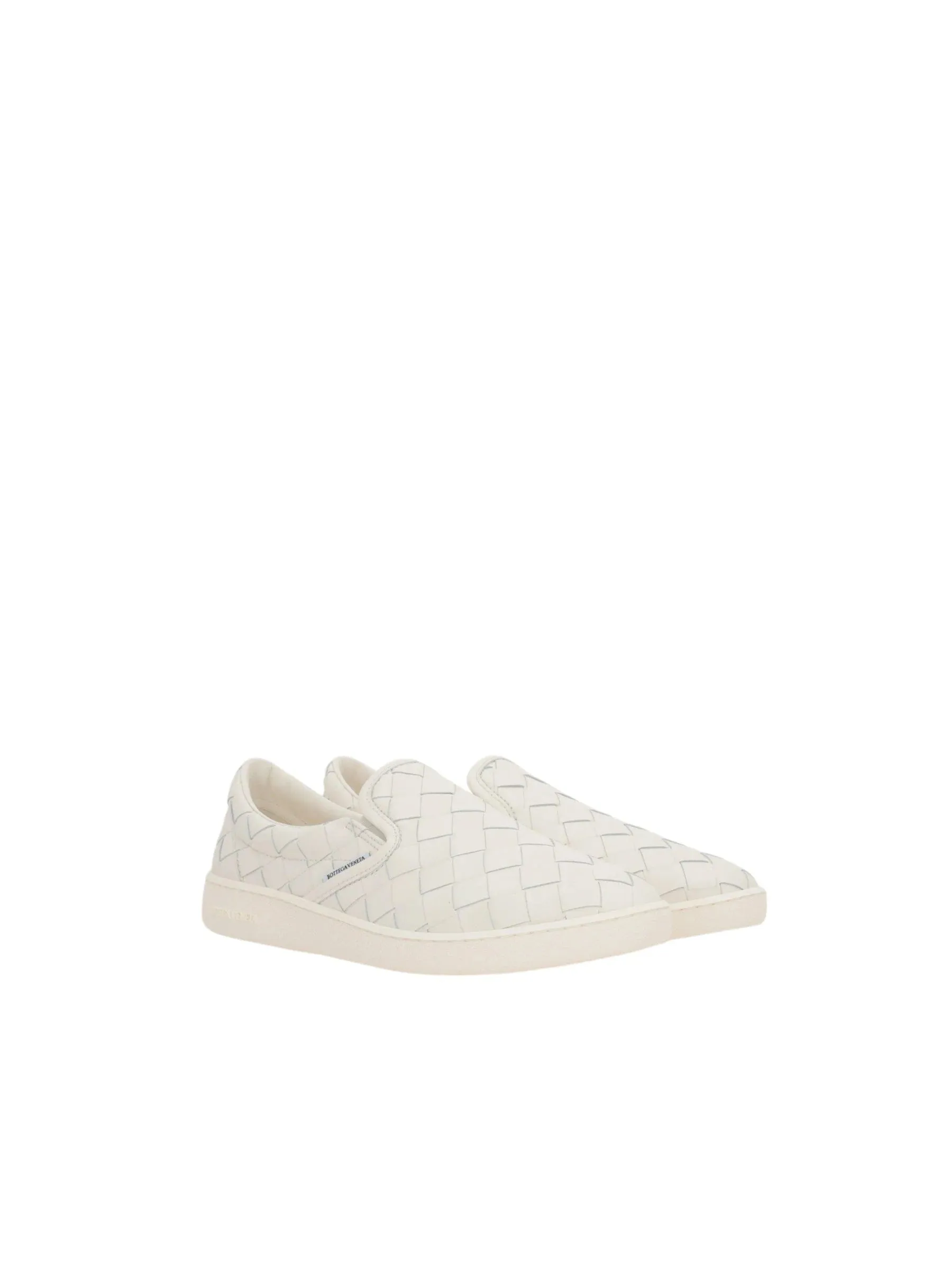 Intrecciato Leather Slip-On Sneakers