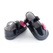 Jack & Little Baby Girl Black Patent MaryJanes in Sizes 6M to 36M