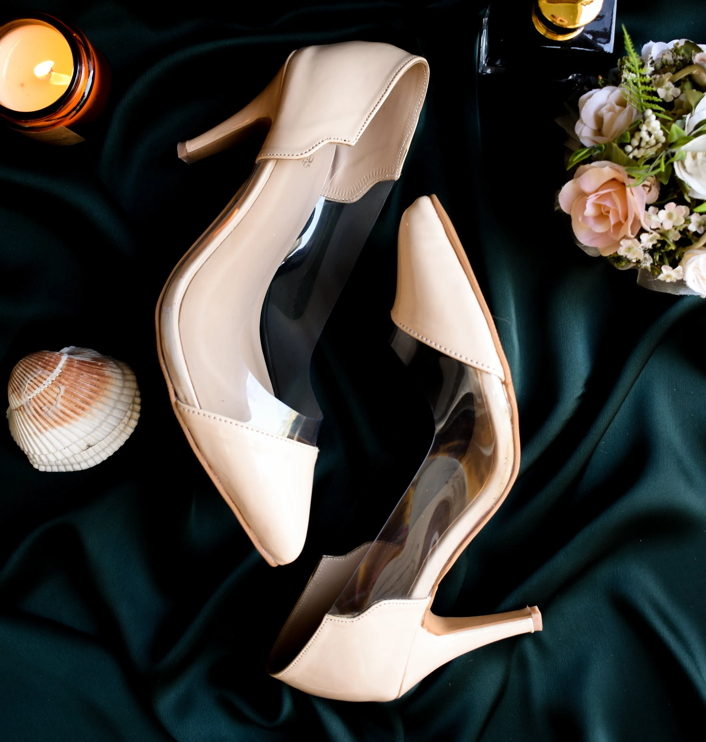Jack Jees Dazzling Heels Beige