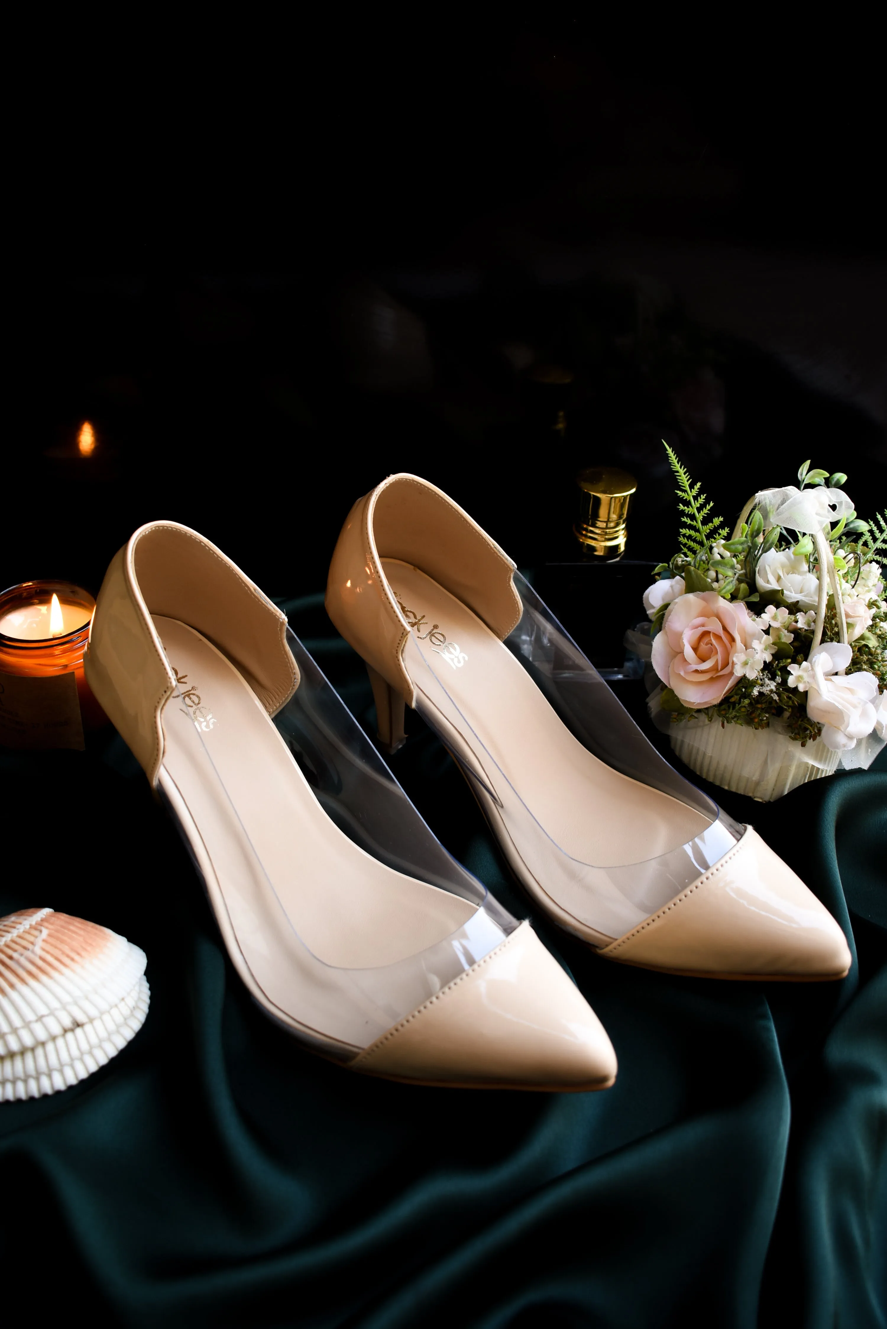 Jack Jees Dazzling Heels Beige