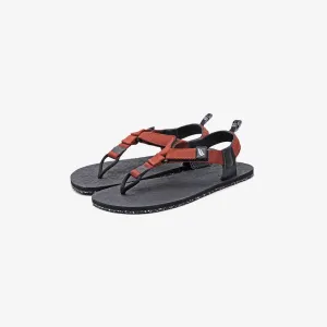 Jelajah Road Barefoot Flip Flops - Picante Red On Black