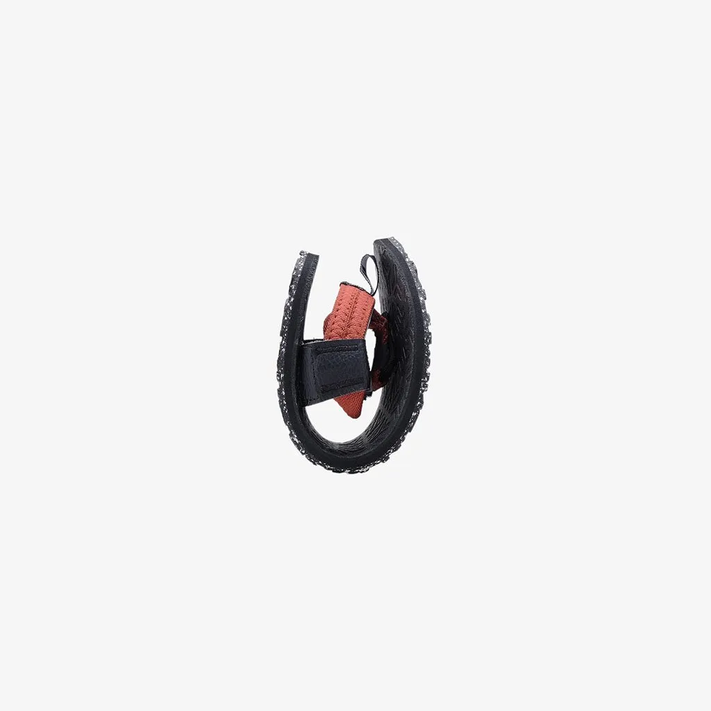 Jelajah Road Barefoot Flip Flops - Picante Red On Black