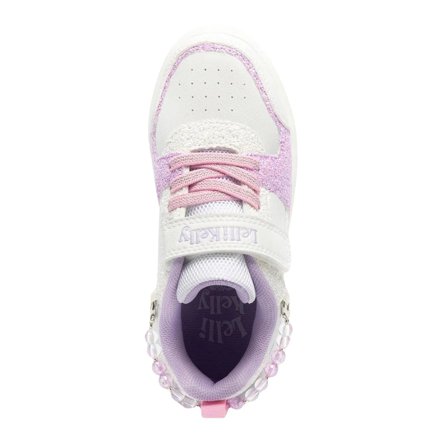 Lelli Kelly Girl's Gioiello White & Pink Trainers