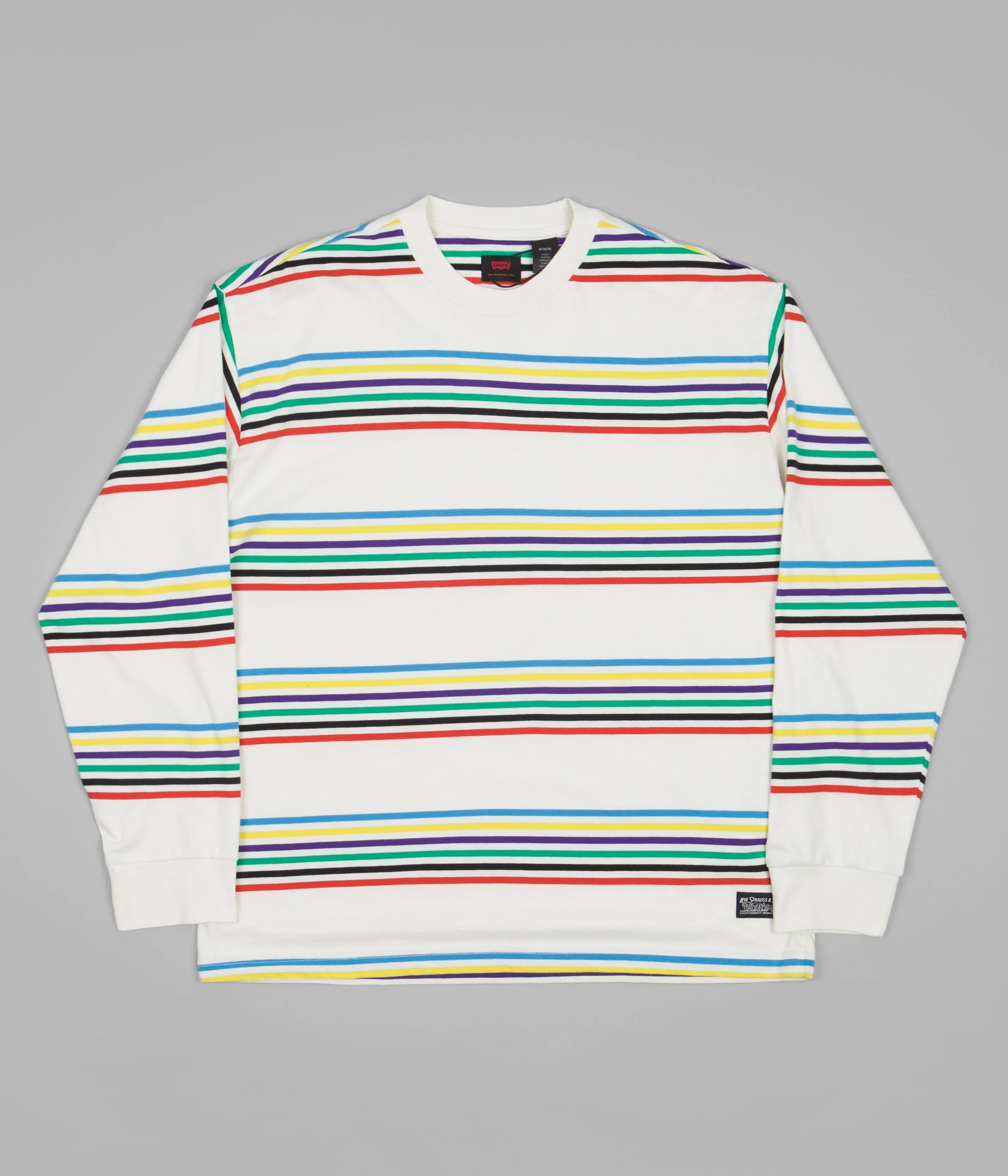 Levi's® Skate Graphic Box Long Sleeve T-Shirt - Blue / Yellow / Multi
