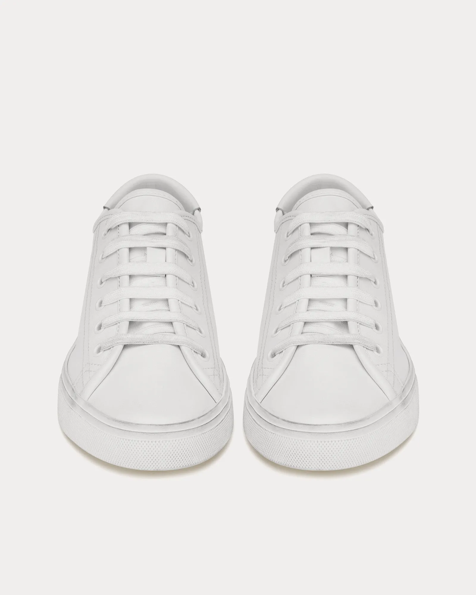 Malibu Smooth Leather Optic White Low Top Sneakers