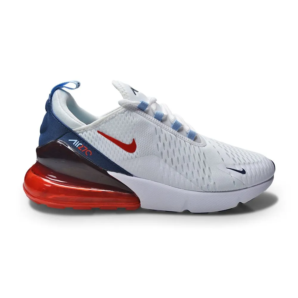 Mens Nike Air Max 270 DJ5172-100 White Chile Red Midnight Navy