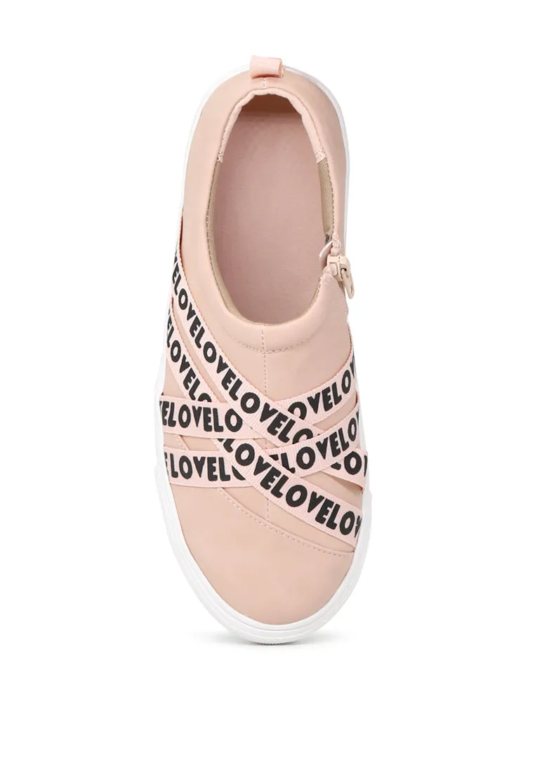 Nude Wrap Slip-On Sneakers