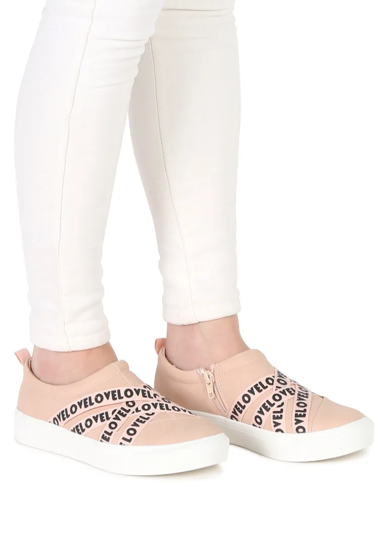 Nude Wrap Slip-On Sneakers