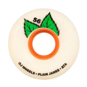 OJ Wheels - 87a - Plain Jane Keyframe - White - 56mm