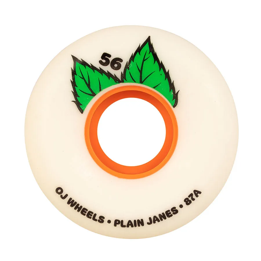 OJ Wheels - 87a - Plain Jane Keyframe - White - 56mm