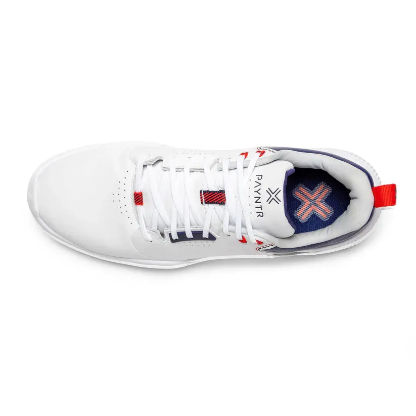 PAYNTR X-003 F Spikeless Golf Shoes - White & Navy