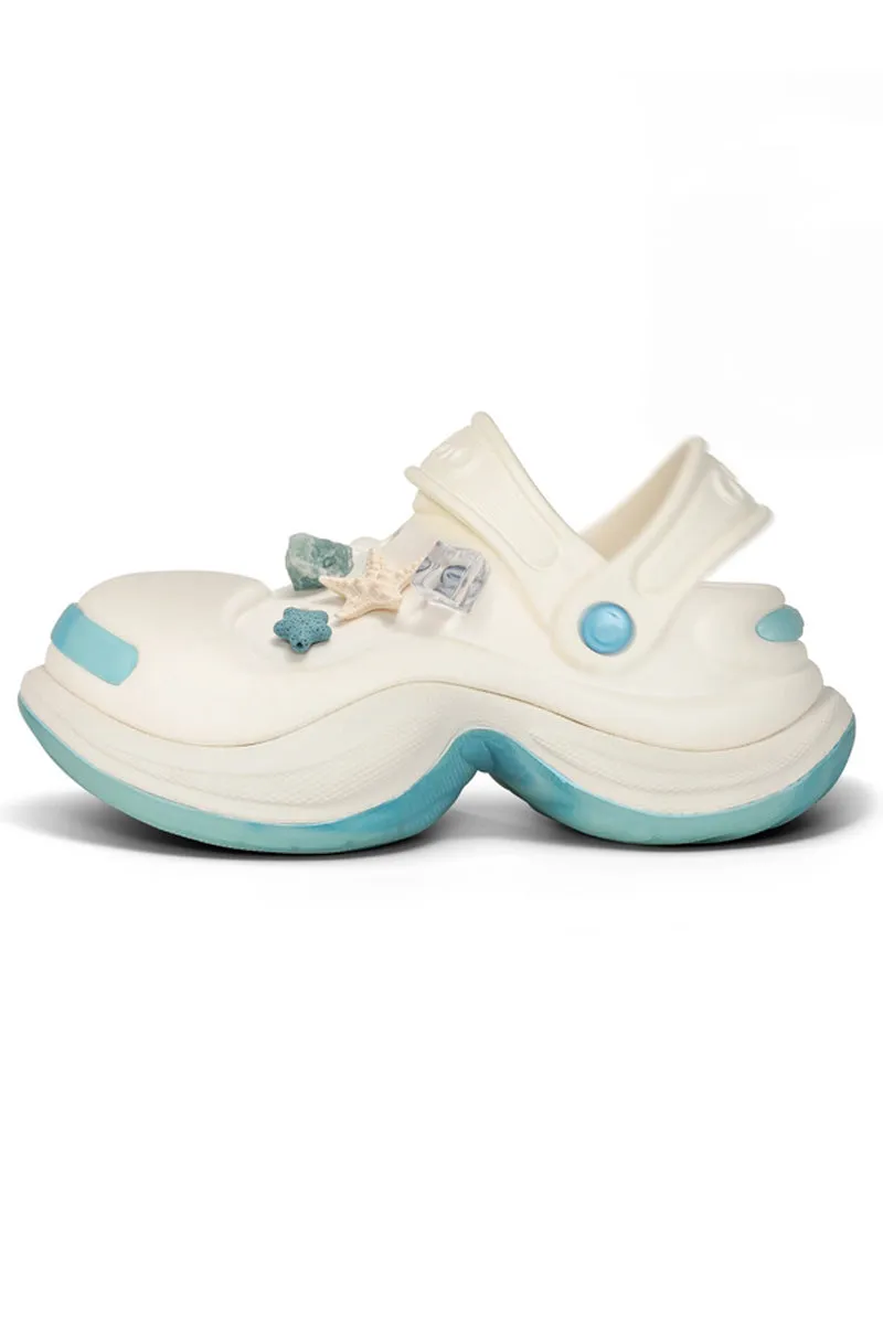 Platform Slip-On Clog Sandals